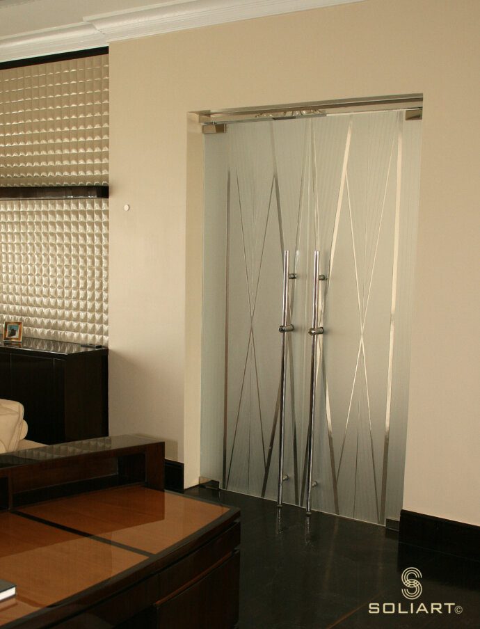 Glass Double Door Design